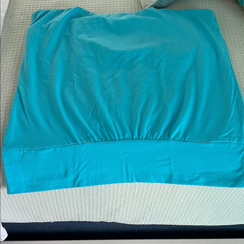 Boston Proper Turquoise blouson top